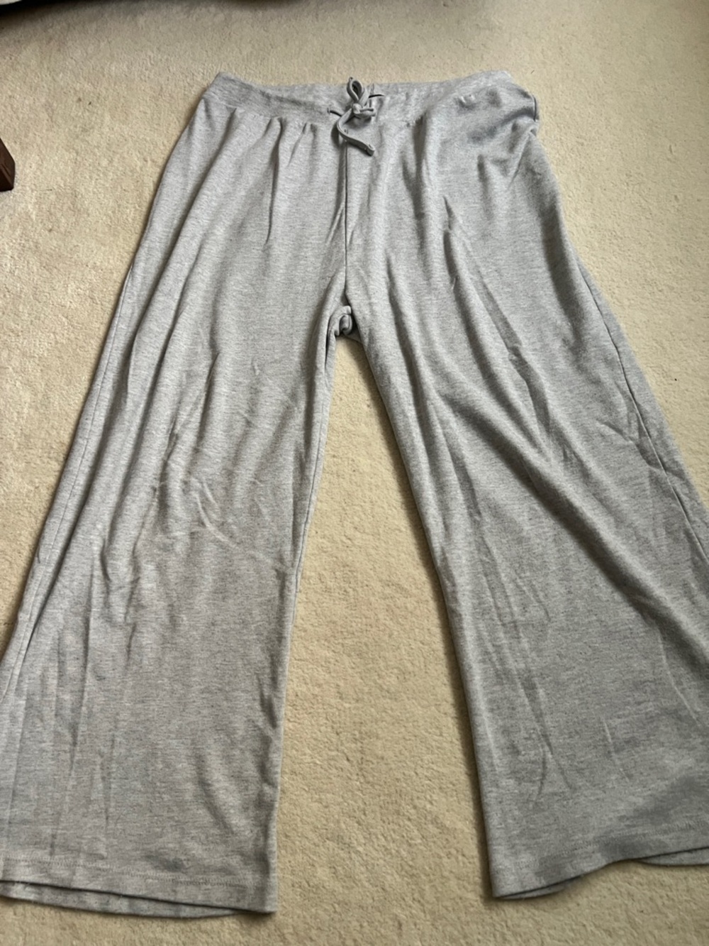PrettyLittleThing Light Gray Elastic Waist Pants